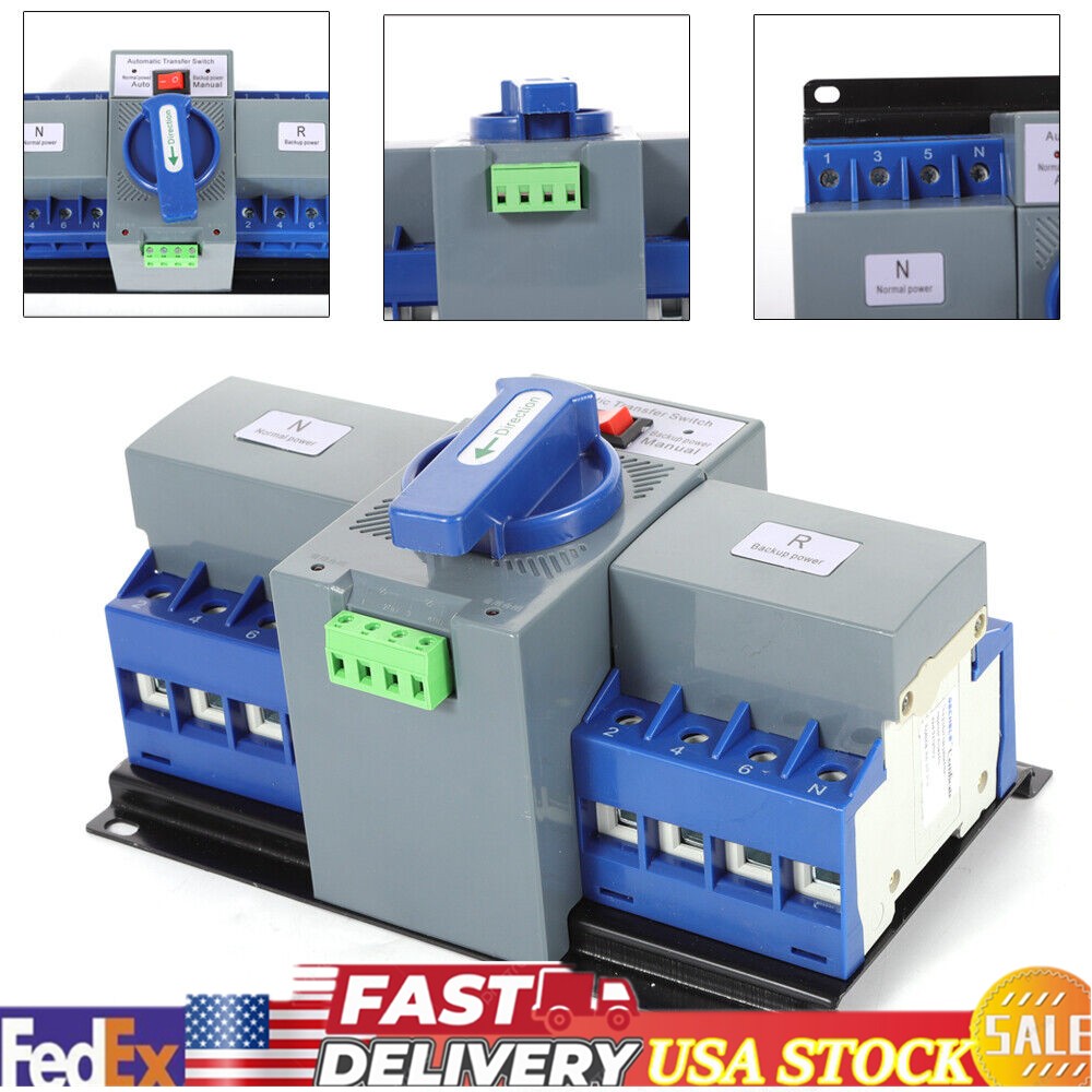 Dual Power Automatic Transfer Switch M6 ATS with Quick Recovery Function