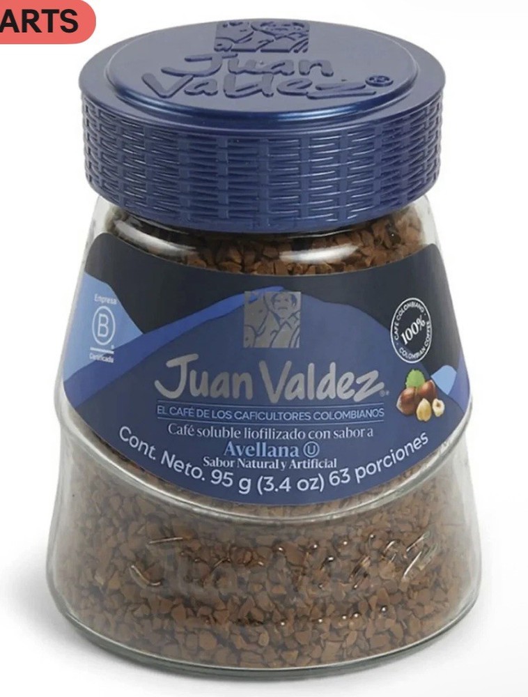 Juan Valdez Instant Coffee Avellana