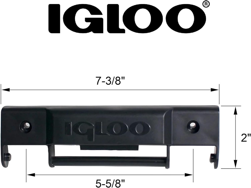 Trailmate Cooler Replacement Snap-On Hinge, Plastic, Black