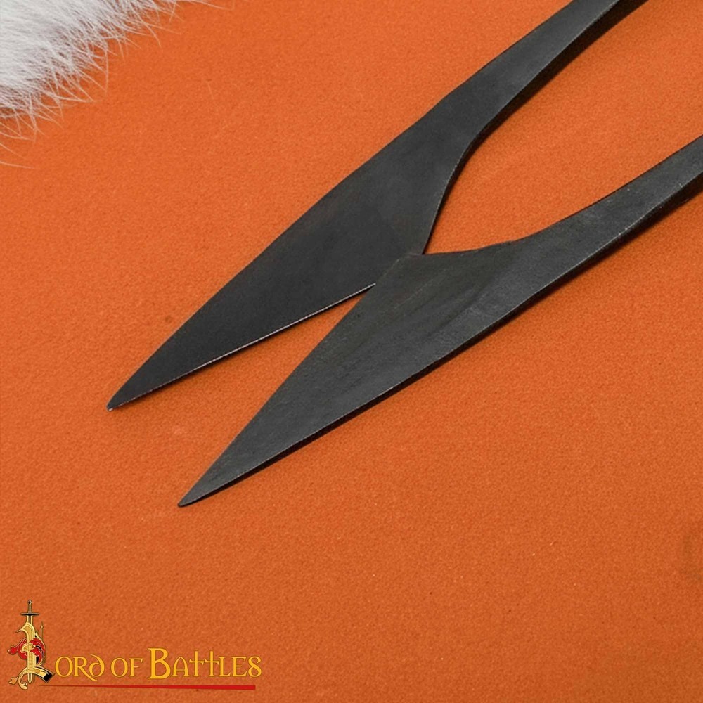 Iron Scissors Hand-Forged Iron Thread Snips/Sheers Fully Functional Medieval ...