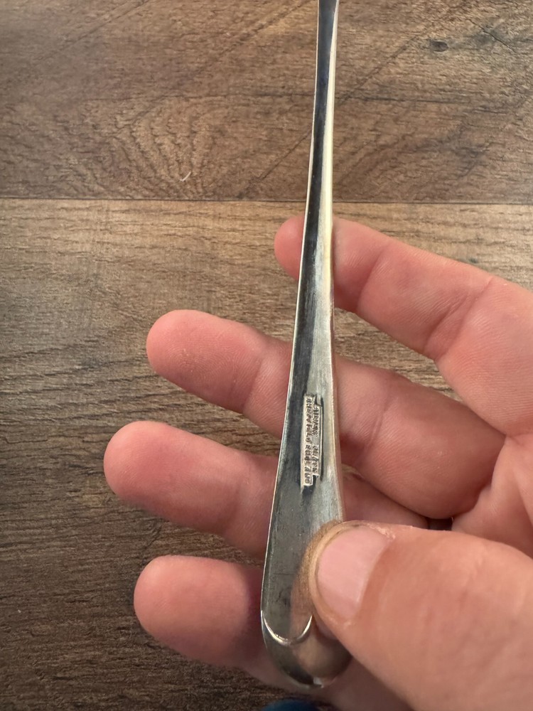 Sheffield England Silverplated Salad Serving Spoon Unknown Pattern