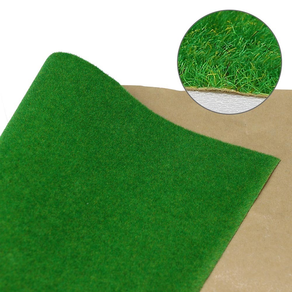 0.4mX1m Grass Mat Model Green Artificial Lawn Architectural Layout HO N Scale