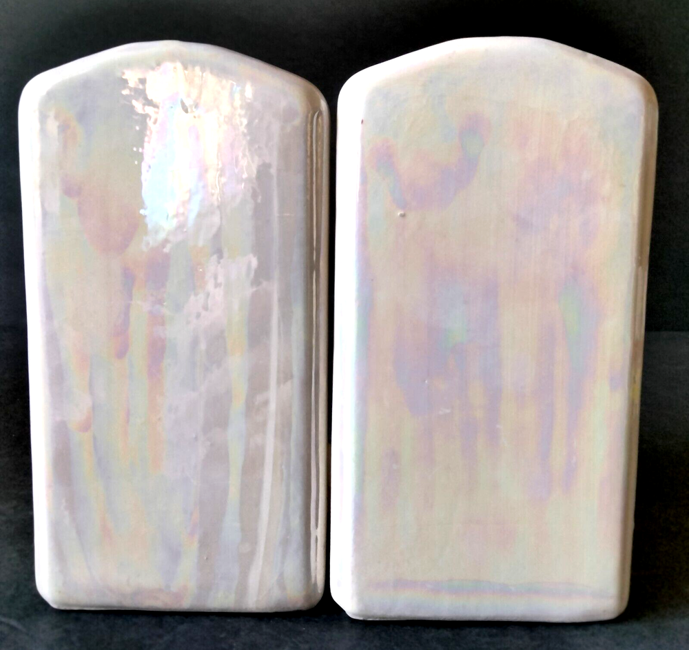Lustreware Lusterware Ceramic Bookends Inverted Elephants