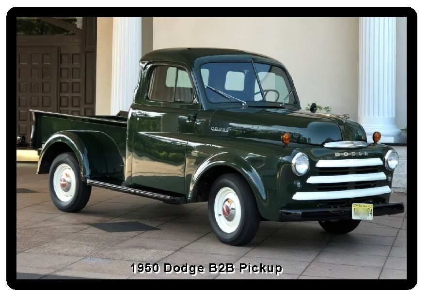1950 Dodge B2B Pickup Auto  Refrigerator / Tool Box Magnet