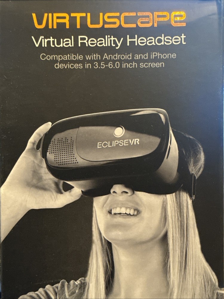 Virtual Reality Headset Eclipse VR Works With Apple App Store And Google Play