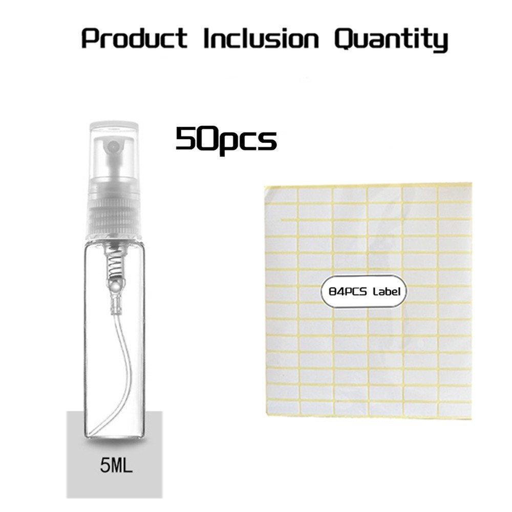 50Pcs 5ML Bottle Small Packing Atomizer Perfume Bottles Atomizing9670