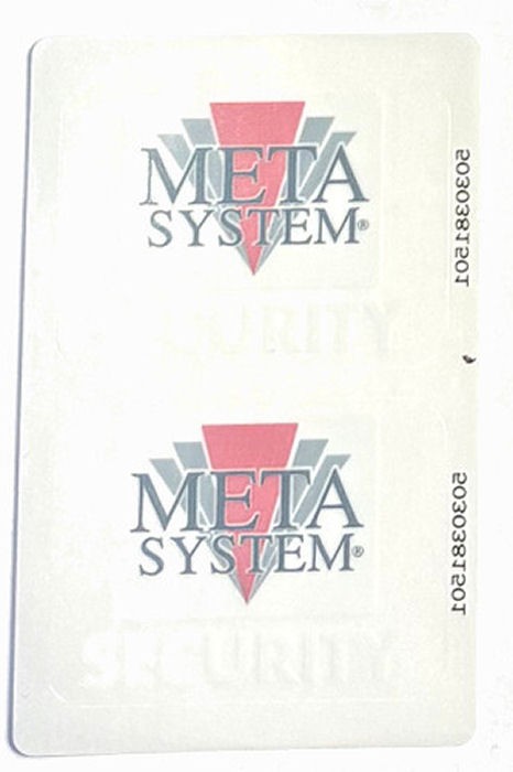 Meta Car Alarm Window Stickers x4  (Ref:B15)