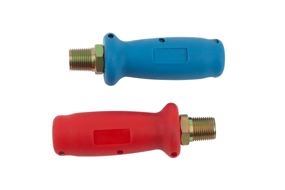 Glad Hand Extension Handle Grips Durable Poly Handle Grip Set Red & Blue