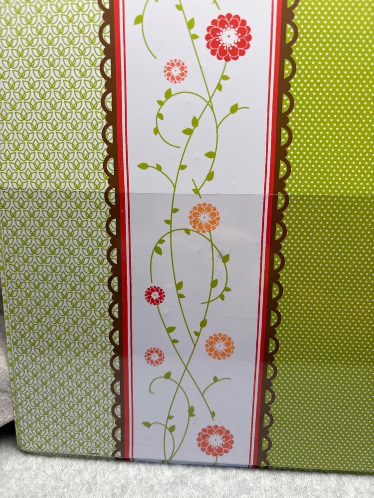 Stampin Up! Decorative Green & Floral Patterned Organization Folder