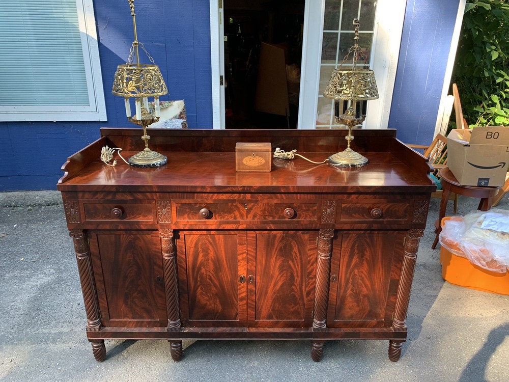 empire classical sideboard Circa 1825 NY Possibly Duncan Phyfe Mahogany