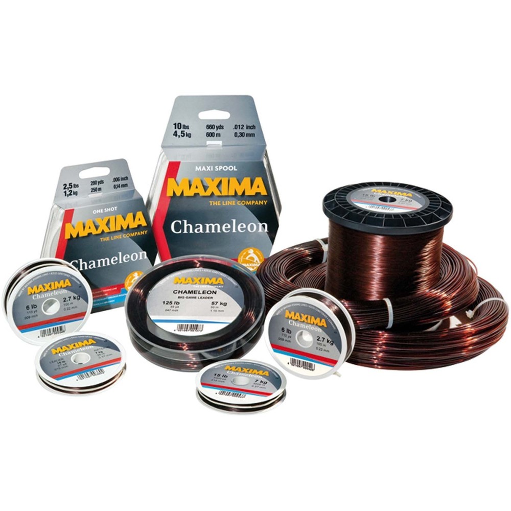 Maxima Chameleon 50M Spools Brown Fishing Line - Complete Range Available
