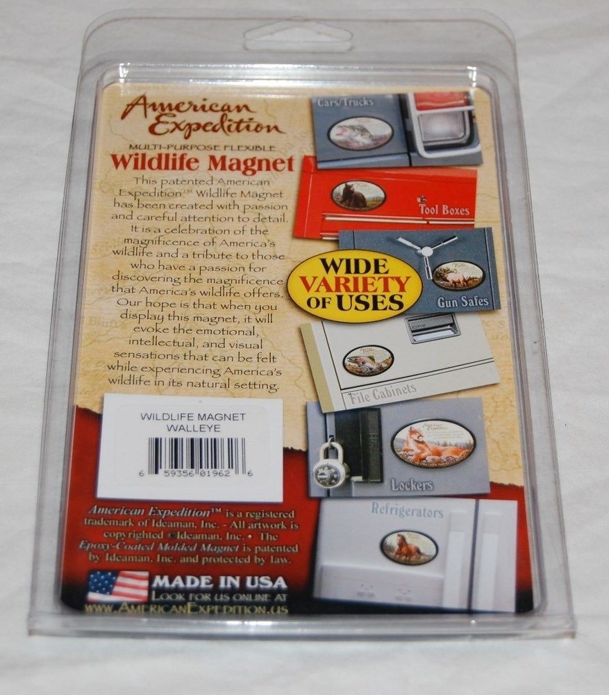 WALLEYE FISH WILDLIFE MULTI-PURPOSE MAGNET