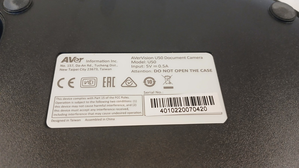 Avervision Vision U50 USB Document Camera *WORKING* *READ*
