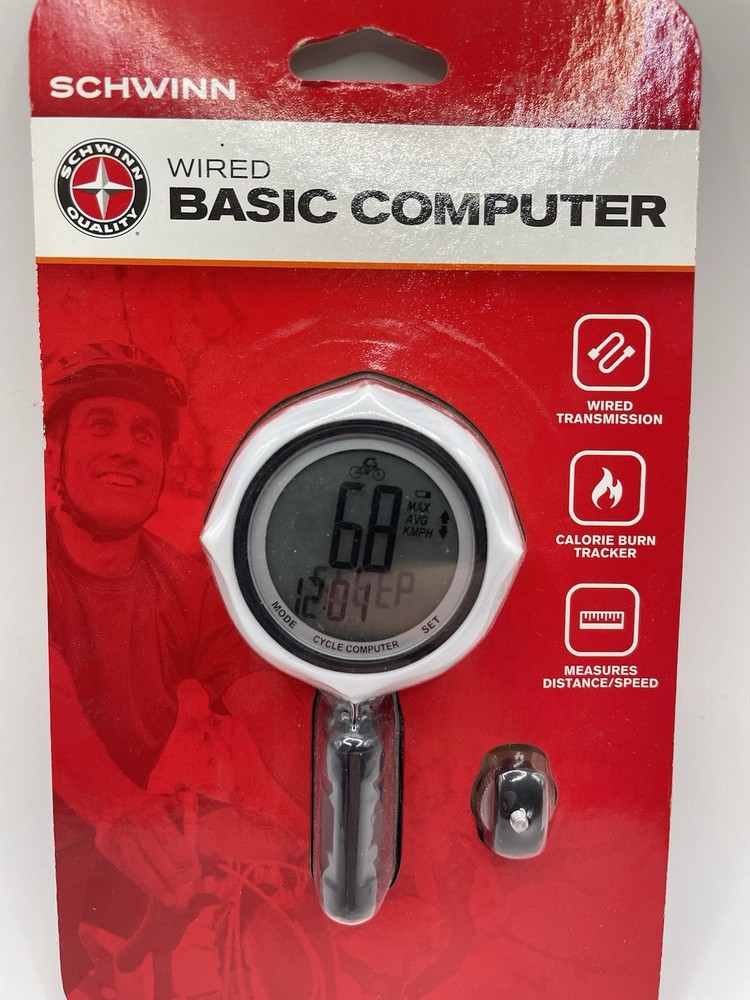 New Schwinn Wired Basic Computer - Calorie Burn Tracker -Measures Distance/Speed