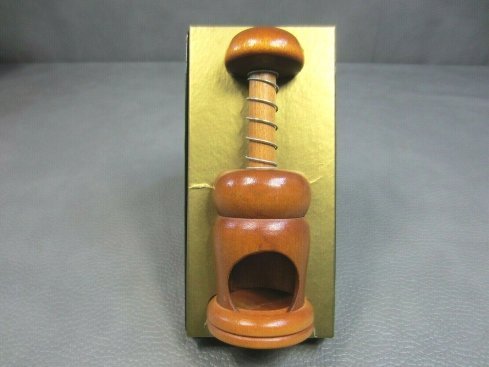 Victorian Wooden Spring Loaded Nut Cracker