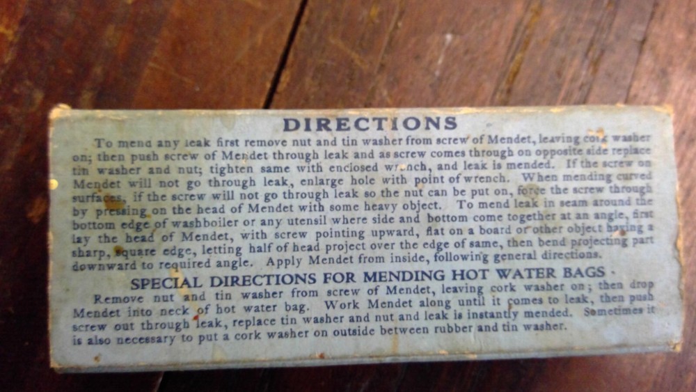 Mendets Graniteware Mending Lot, Original Box