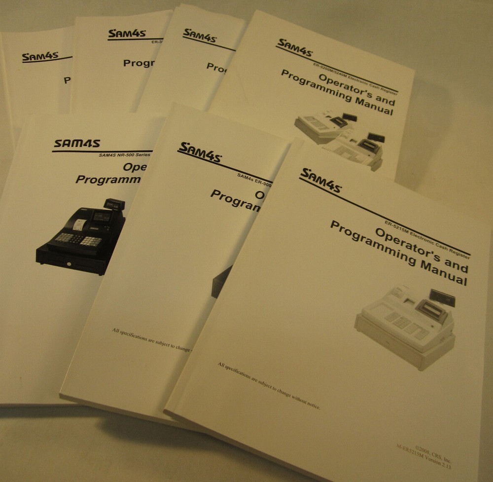 Programming Book for Sam4s Cash RegisterS