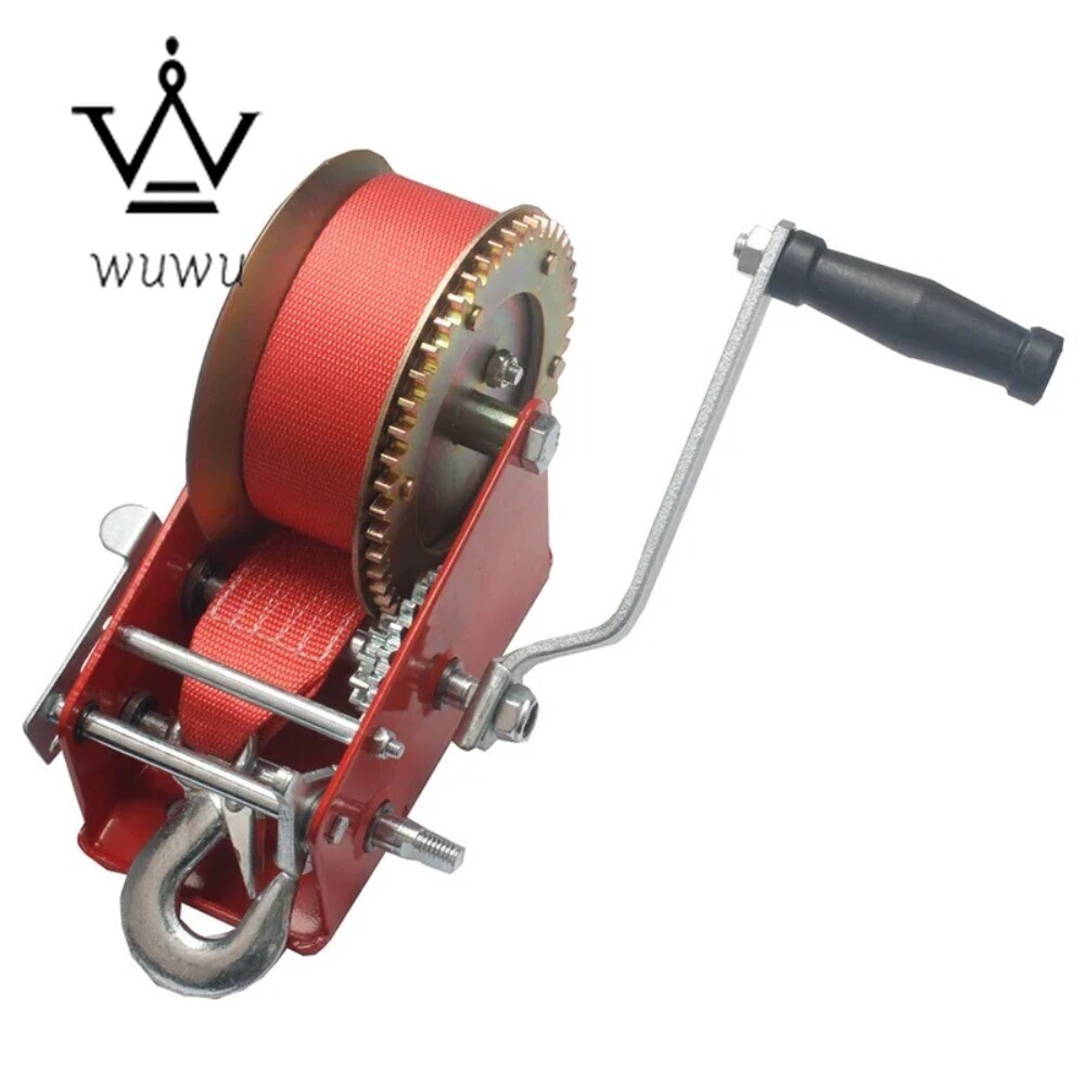 Portable Vehicle-mounted Manual Winch Tools Manual Winch Nylon Webbing Winch