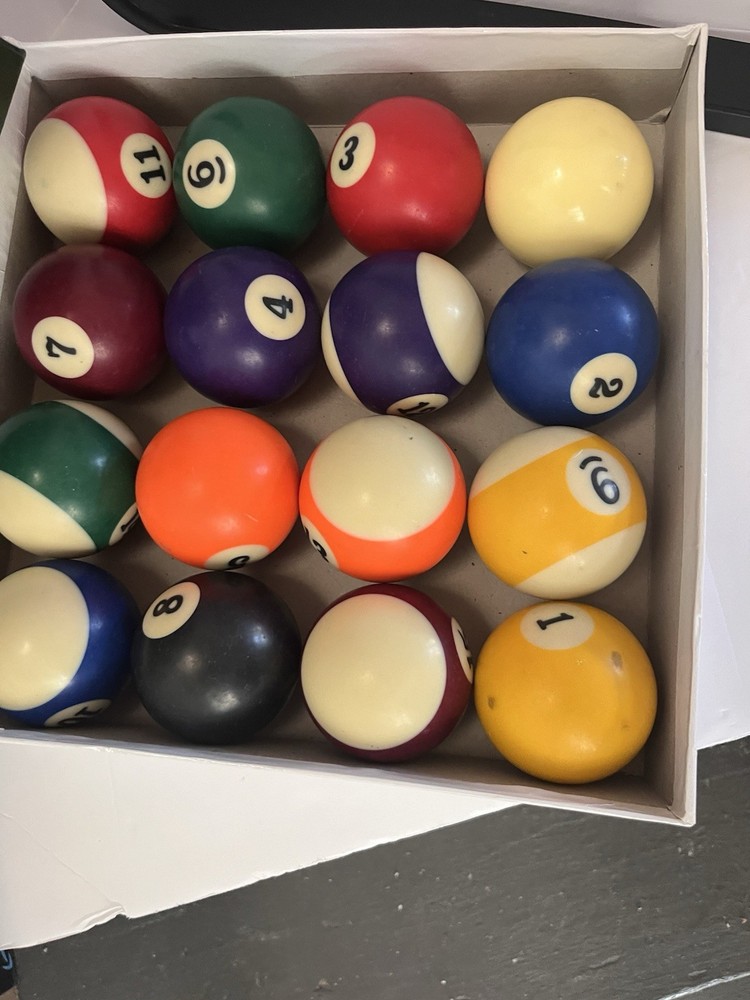 Vintage Billiard Pool Balls 2 1/4"