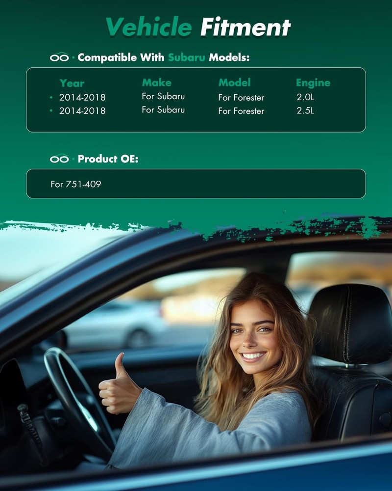 Power Window Regulator Motor Fit 2014-2018 Front Left Side 751-409