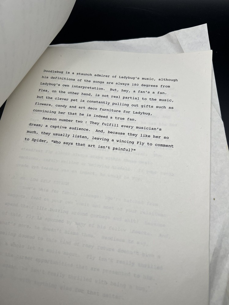 Vintage Movie Screenplay Script Spider by Kraus, Robert RARE