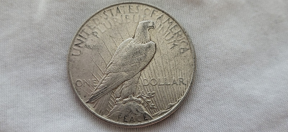 1922 D Peace Dollar in Extra Fine Condition