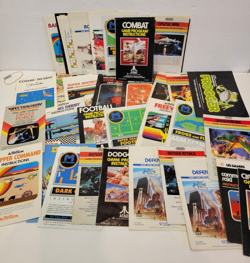 Lot of Atari Manuals are leaflets