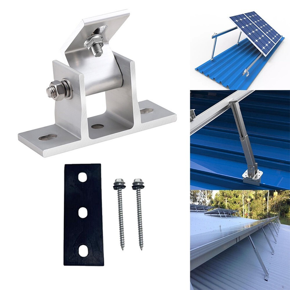 Solar Panel Rotatable Elevation With Angle-Bracket Roof Mounting Attachment -new