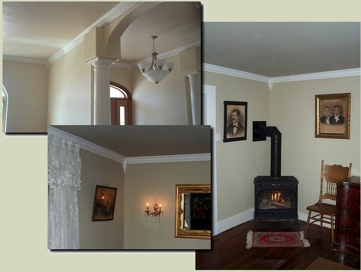 Crown Molding Corners Low Profile, Inside Corners fits 4 5/8" crown (4 pack)