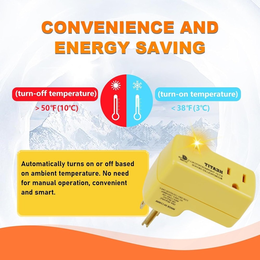 Thermostatic Outlet ET-21 - Automatic Power Control for Energy-Efficient Heating