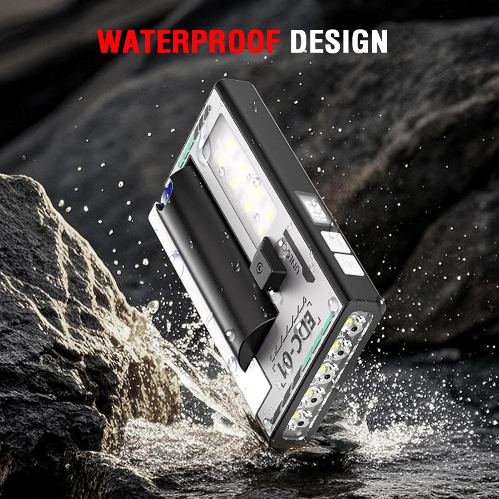 Mini Flashlight Rechargeable LED Small Flashlight Pocket Light EDC Work Light US