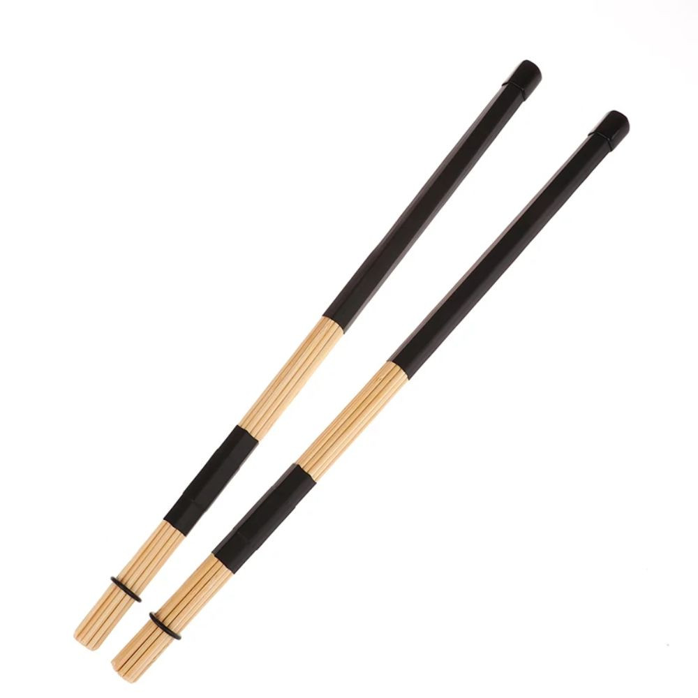 1 Pair Drumsticks Rubber Handle Drum Sticks Classic Drum Brushes Electronic Drum