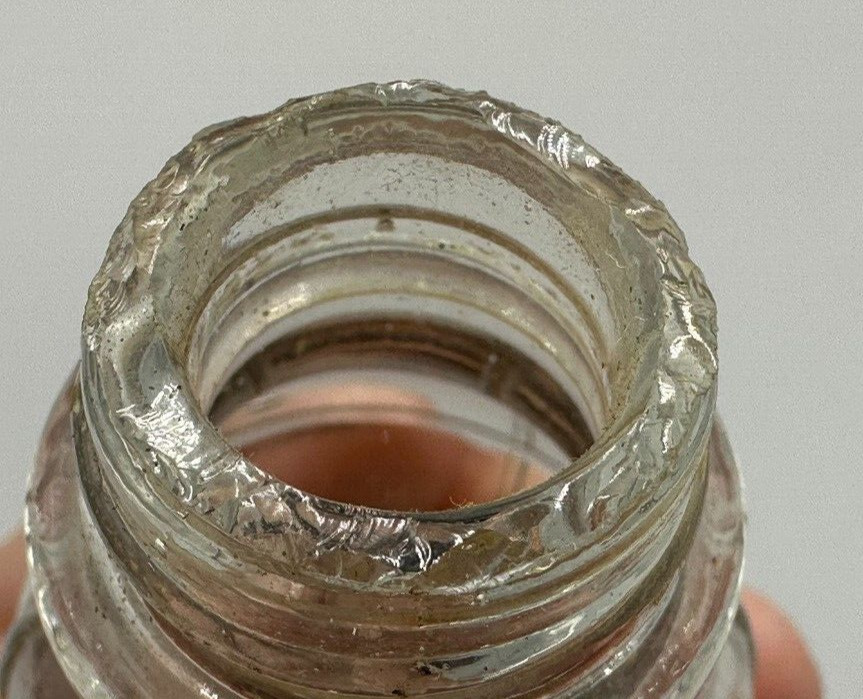 Antique LANTERN Figural Glass CANDY CONTAINER Shaker
