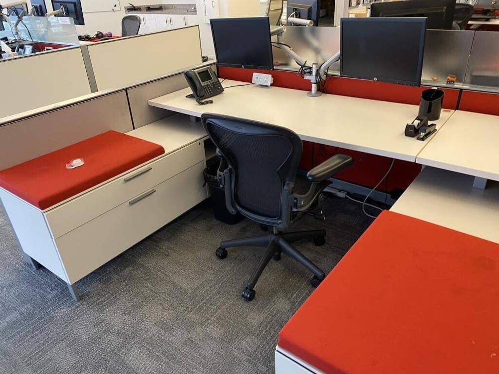 Herman Miller Canvas 6x6 Used Cubicles