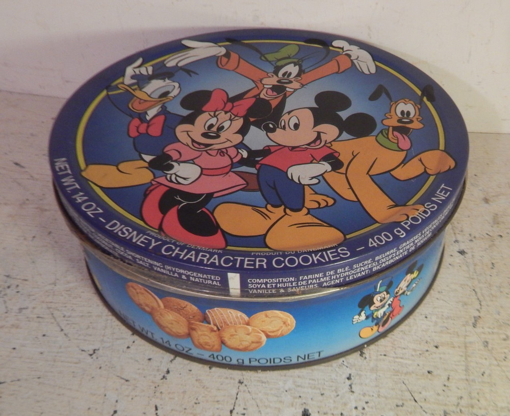 A 90s Disney empty biscuit tin