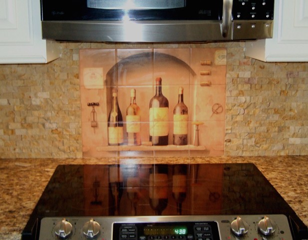 Mural Ceramic Wine Decor Backsplash Bath Tile #318