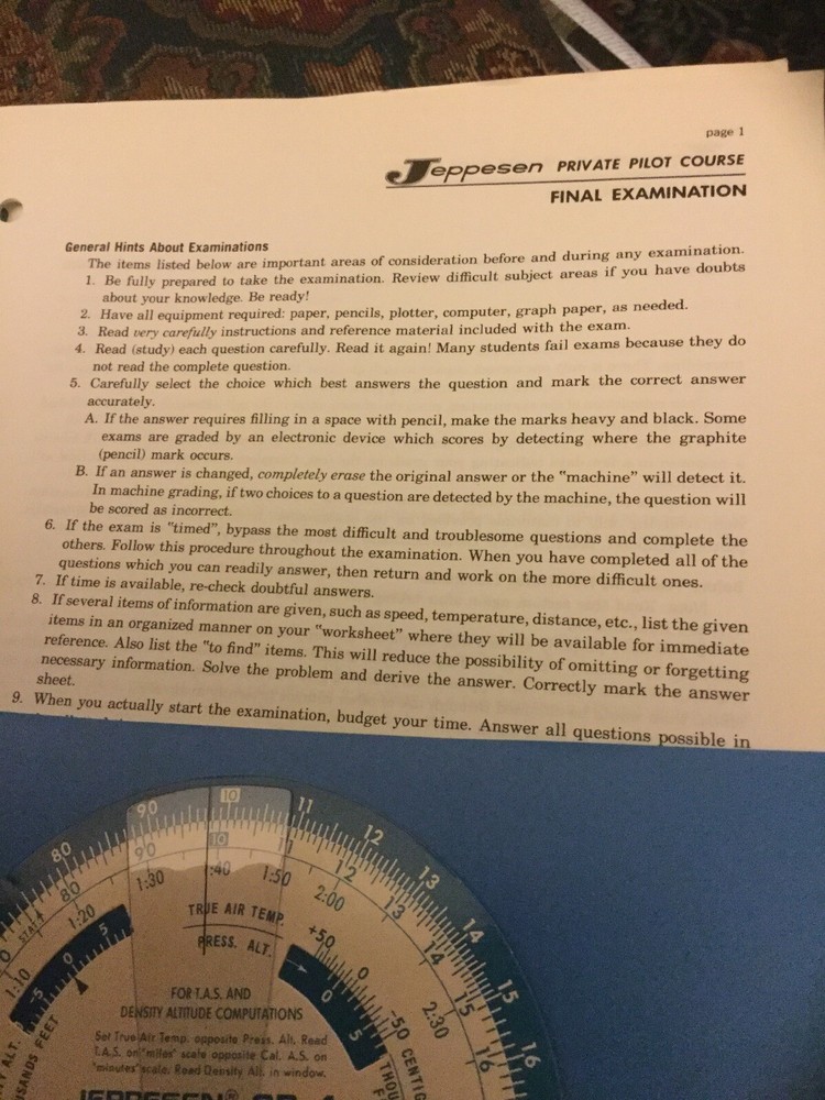 Vintage Jeppesen Complete Flight Course Pac Private Pilot Course PAK
