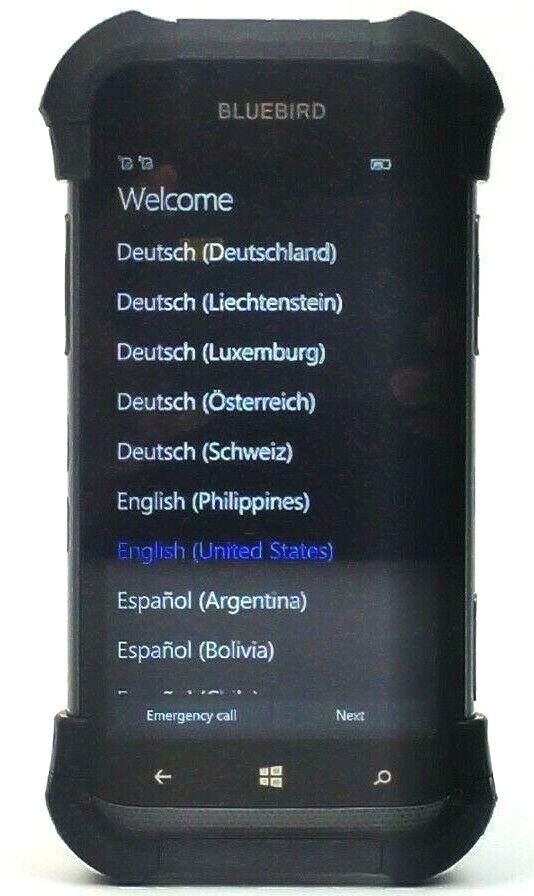 Bluebird EF500R-W4LF Mobile Handheld Computer Rugged Win 10 Dual SIM 13MP