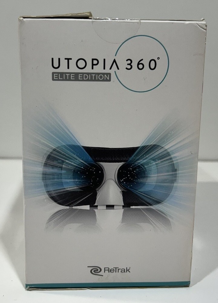 Utopia 360 Virtual Reality 3D Headset + Bluetooth Controller New In Box