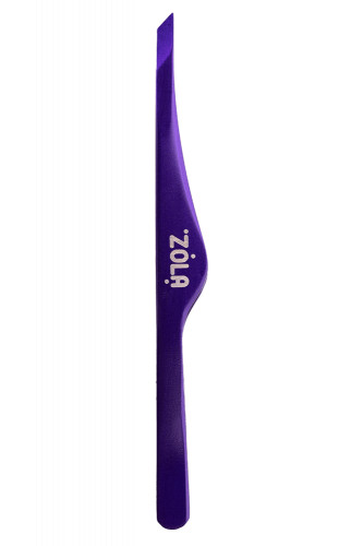 ZOLA Professional Beveled Tweezers for eyebrows VIOLET