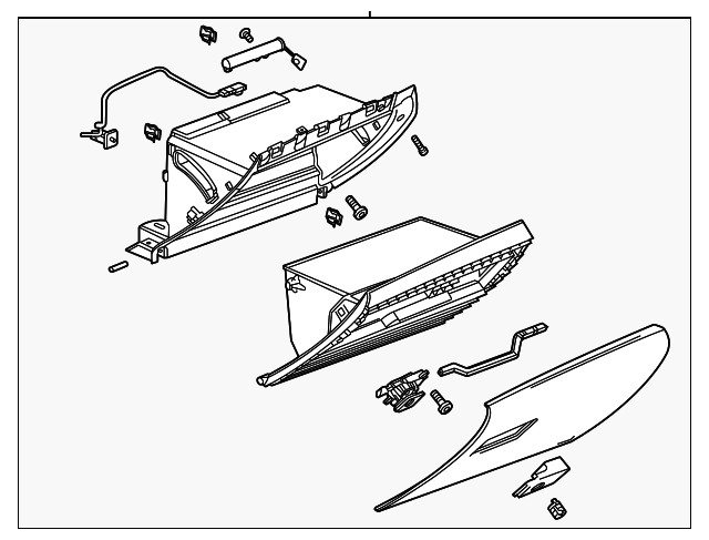 Genuine GM Glove Box Assembly 84757002