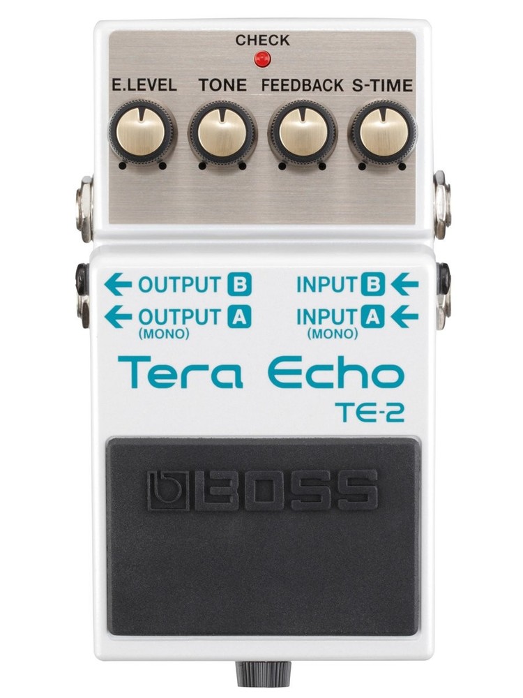 BOSS TE-2 Tera Echo Pedal Ambient Delay Guitar Effects Compact