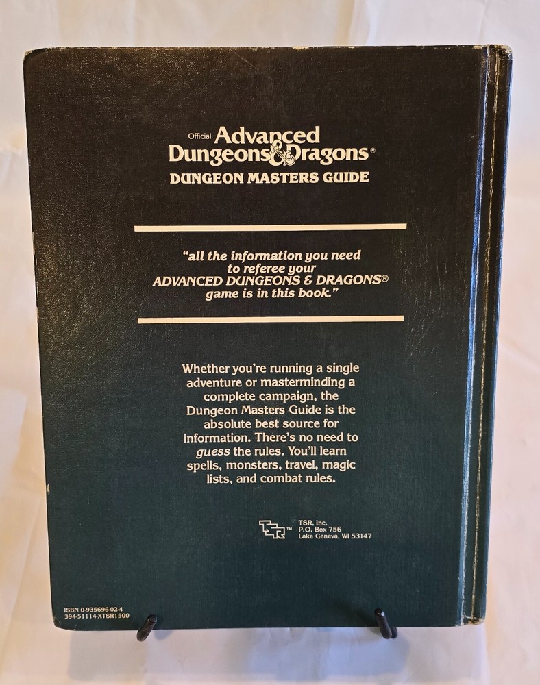 Advanced Dungeons and Dragons Dungeon Masters Guide Revised Ed. 1979