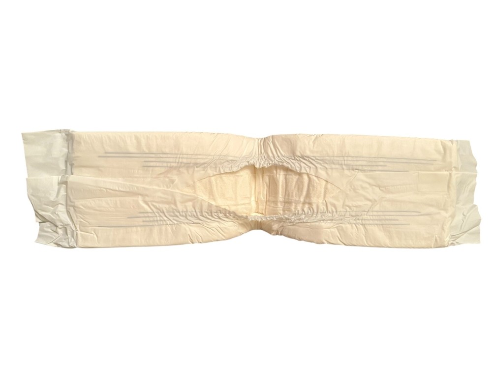 Vintage 1989 Precious All White Plastic Diaper Size Large (Thick)