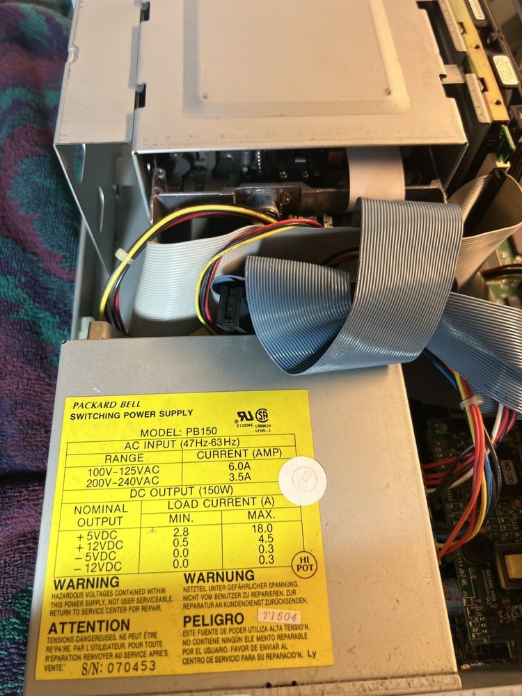 Vintage Packard Bell PB400 Pack-Mate PMX220 Desktop Computer