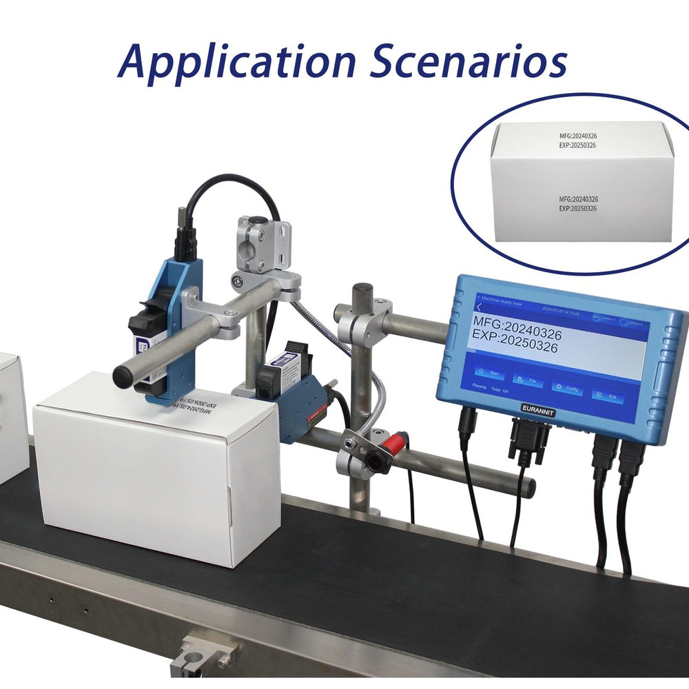 Eurannit Automatic Inkjet Coding Machine 260E 7” (2 Nozzle Separate/ 0.5 in)
