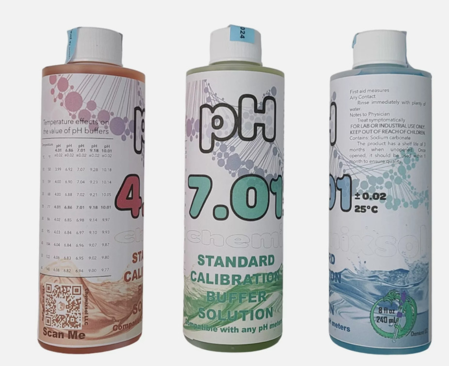 pH Standard Calibration Buffer Solution for pH Meter (pH 4-7-10 USA Series)