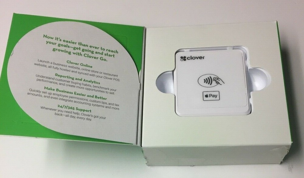 *UNLOCKED* First Data Clover GO EMV NFC BLUETOOTH Mobile Credit Card Reader