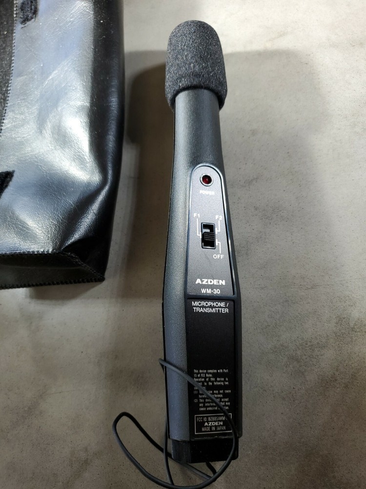 AZDEN Wireless Microphone System WM-30 Transmitter WR-10 Receiver (O4)