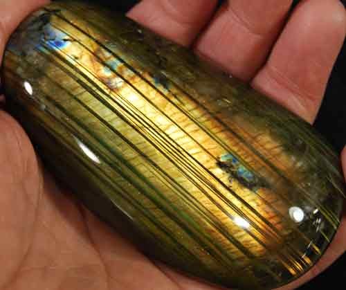 Labradorite Palm Stone (Grade AAA) #8